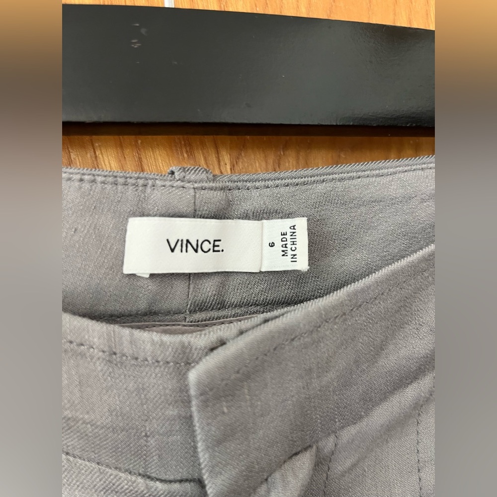 Vince Gray linen cargo Joggers with Modern Tapered Fit 6 - Picture 3 of 9